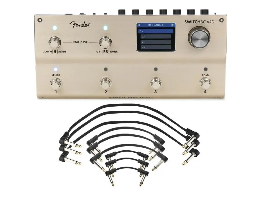 Fender Switchboard Effects Operator with Patch Cable Pack - What