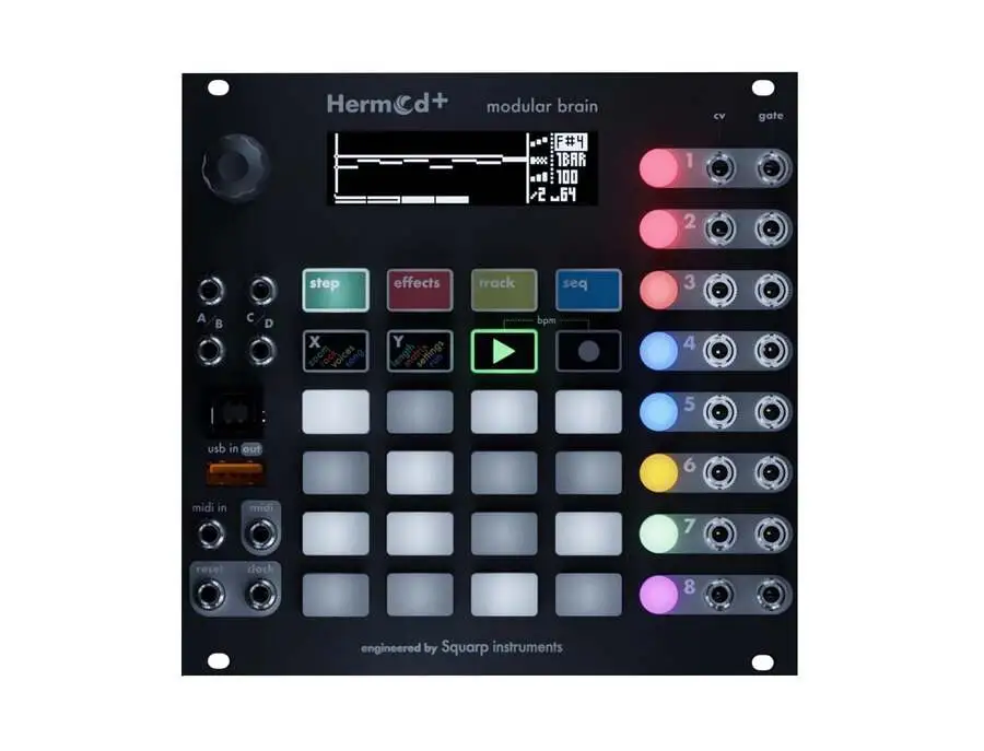 Squarp Hermod+ Modular Brain Sequencer + MIDI-CV Converter - What