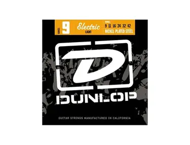 DUNLOP DEN0942 Nickel Plated Steel Electric Guitar Strings, .009-.042 Gauge, Light