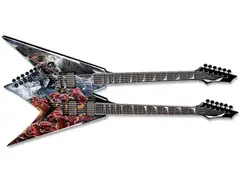 Dean Guitars V Dave Mustaine Double Neck Diadem w/c