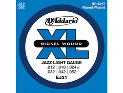 D'Addario EJ21 XL Nickel Jazz Light Electric Guitar Strings