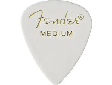 Fender 351 Medium Celluloid Picks - White