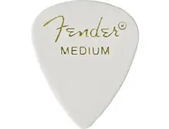 Fender 351 Medium Celluloid Picks - White