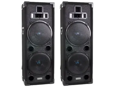 VM Audio VAS4210P 2200 Watt 4-Way Dual 10" DJ Loud Speakers System