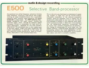 Audio & Design recording E-500