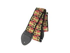 Souldier Vintage Guitar Strap- Owls Olive/red
