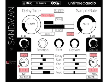 Unfiltered Audio (Plugin Alliance) Sandman Delay Plug-in