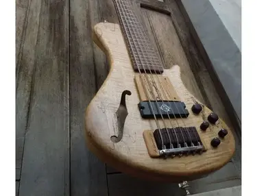Cavus power ZEN-belcanto 6 string bass with neodymium Q-tuner q2.0 pickup. Luthier: Pasquale Lodato.