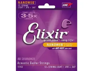Elixir Nanoweb Extra Light Acoustic 0.10-0.47