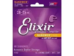 Elixir Nanoweb Extra Light Acoustic 0.10-0.47