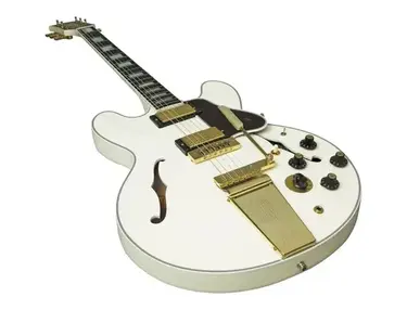 Alex Lifeson Signature ES-355 Gibson Alpine White Miniature Guitar Mod