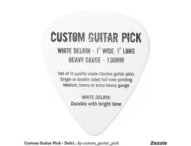 Clayton Custom White Delrin 1.00mm