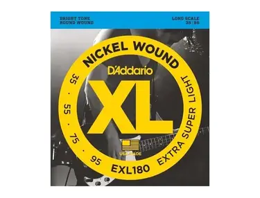 D'Addario EXL180 35-95 Nickel Round Wound Bass Strings