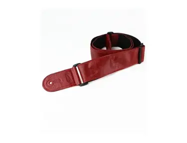 Leathergraft 2" Red Leather Guitar Strap