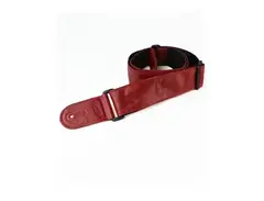 Leathergraft 2" Red Leather Guitar Strap main image