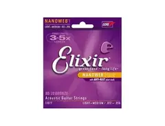 Elixir Nanoweb Light - Medium Acoustic Guitar Strings main image