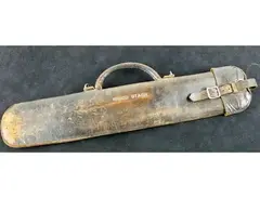 Vintage Engraved Leather Stick Bag