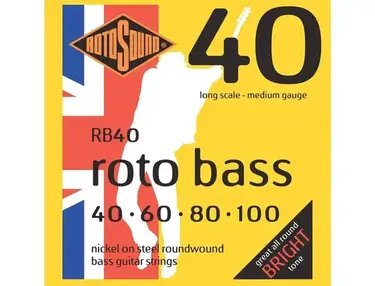 Rotosound RB40 Roto Bass Nickel-Steel Bass Strings (40-100)