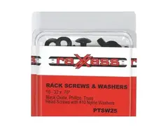 Raxxess black rack screws and washers