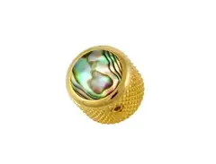 Q-Parts dome gold abalone shell knob