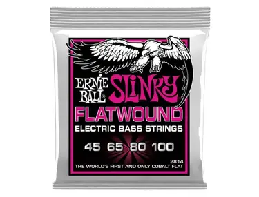 Ernie Ball Super Slinky Cobalt Flatwound Bass Strings (45-100)