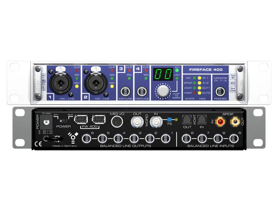 RME Fireface 400 FireWire Computer Recording Interface - What To RME Fireface 400 FireWire Computer Recording Interface - What To