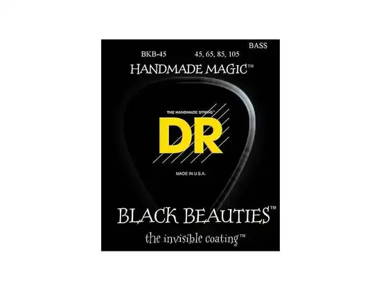 DR Strings Black Beauties Medium 4-String Bass Strings