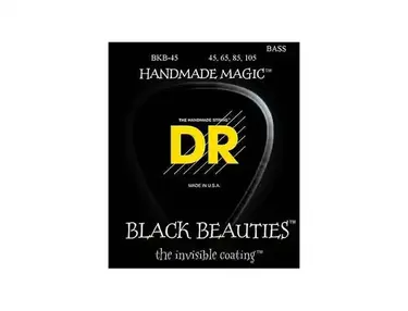 DR Strings Black Beauties Medium 4-String Bass Strings