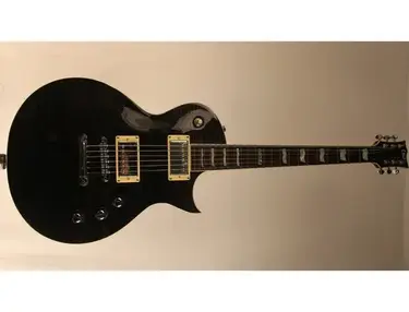 Flamed Maple See Thru Black Sample/Prototype Electric Guitar
