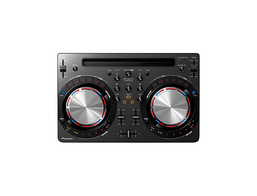 Pioneer DDJ-WEGO3 Compact DJ Controller with iOS Compatibility Pioneer DDJ-WEGO3 Compact DJ Controller with iOS Compatibility