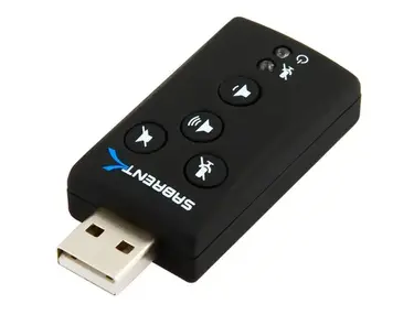 Sabrent USB 2.0 VIRTUAL EXTERNAL 7.1 SURROUND SOUND ADAPTER