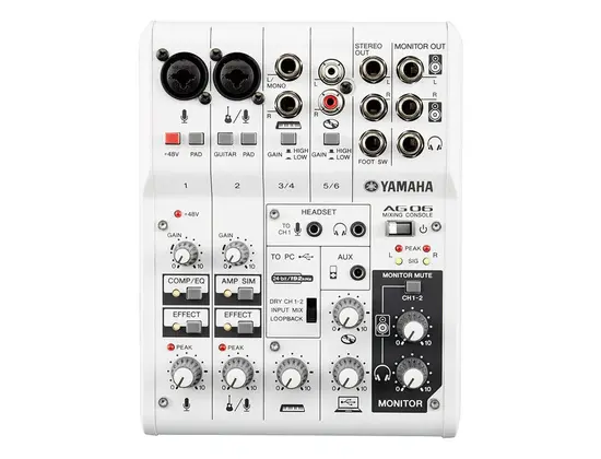Yamaha AG06 6-Channel Mixer/USB Interface