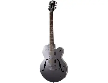 Normandy Chrome Archtop Guitar with Hardtail Bridge and Tailpiece