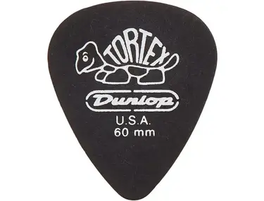 Dunlop Tortex Pitch Black Standard 0.60mm Guitar Picks
