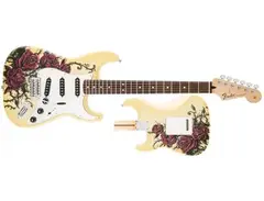 Fender David Lozeau Rose Tattoo Art Standard Stratocaster