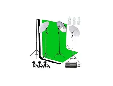 Emart 1500w Photo/Video Green Screen & Lighting Kit