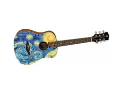 Luna SAFSTR Safari Starry Night Spruce Top Acoustic Guitar