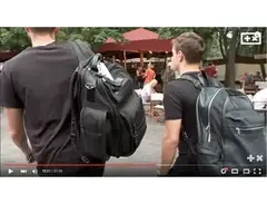 SR1990 Black Leather Backpack main image
