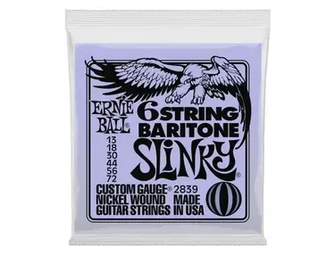 Ernie Ball Baritone Slinky Guitar Strings (13-72)