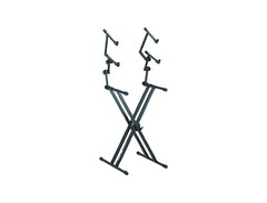 Quik Lok QL-623 X-Style Double Brace Three-Tier Heavy Duty Keyboard Stand