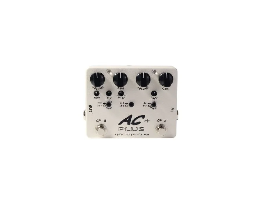 Xotic AC Plus - 2-channel Boost/Overdrive Pedal with Xotic AC Plus - 2-channel Boost/Overdrive Pedal with