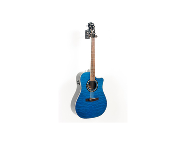 Fender T-Bucket 300 CE Cutaway Acoustic-Electric Dreadnought Guitar (Transparent Blue)