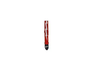 Gibson ASGSBL-20 Correa Lightning Bolt Style 2" Roja