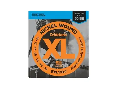 D'Addario EXL110-7 Nickel Wound (.010-059) Guitar Strings