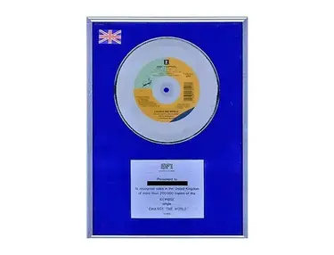 BPI Silver Sales Award – "Change the World"