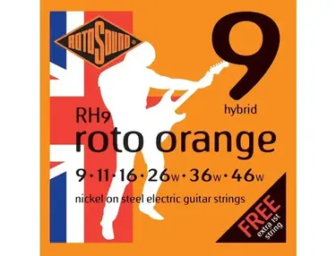 Rotosound RH9 Roto Orange Nickel-Steel Guitar Strings (9-46)