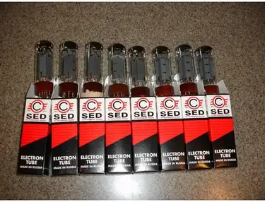 SED Winged "C" EL34