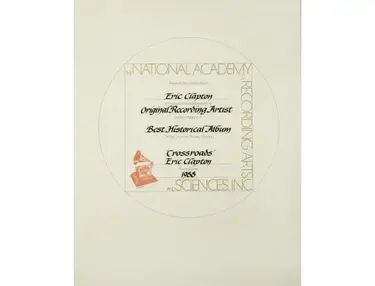 Grammy Award Participation Certificate – "Crossroads"