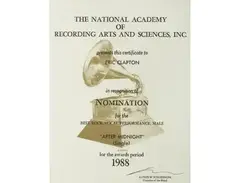 Grammy Award Nomination Letter – "After Midnight (Single)" main image