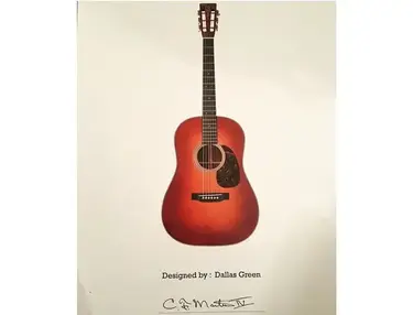 Martin 12-fret Custom Dreadnought with Orange Sunburst